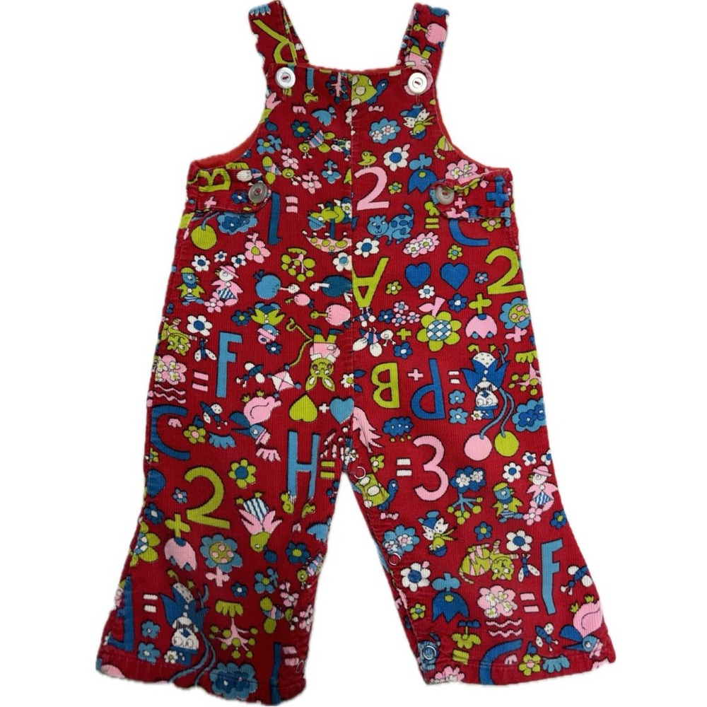 Vintage ABC and Numbers Overalls